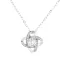 Modest / Simple Silver Rhinestone Sterling Silver Necklaces Accessories 2023