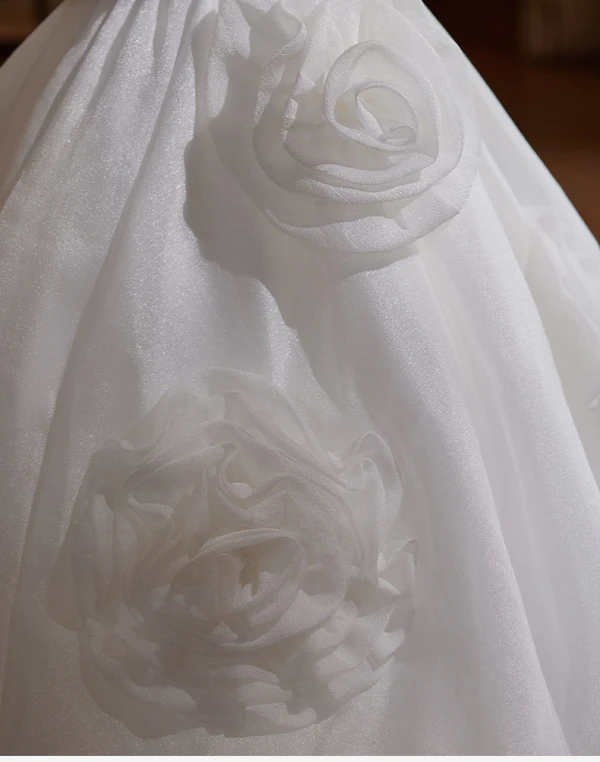 Vintage / Originale Blanche Appliques Robe De Bal 2024 Robe Boule De l'épaule Gonflée Manches Courtes Dos Nu Longue Promo Robe De Ceremonie