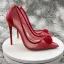 Charming Red Cocktail Party See-through Pumps 2023 12 cm Stiletto Heels Pointed Toe Pumps High Heels