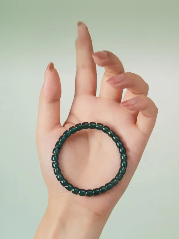 Haut de Gamme Vert Jade Fait main Jadéite Bracelets Accessorize 2026