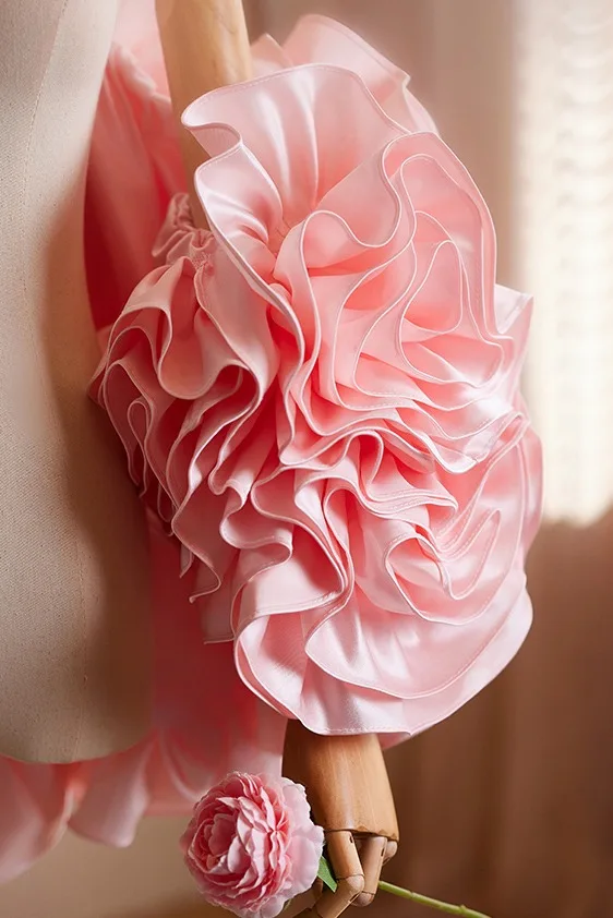 Chic / Belle Rose Bonbon Fait main Fleur Promo châle Vestes & Enveloppements 2024
