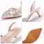 Piękne Białe Rhinestone Buty Ślubne 2023 5 cm Szpilki Szpiczaste Ślub Sandały Wysokie Obcasy