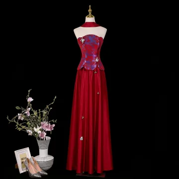 Vintage Retro Burgundy Prom Dresses 2026 A Line Princess Strapless Sleeveless Backless Floor Length Long Formal Dresses