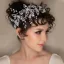 Fashion Silver Handmade  Pearl Rhinestone Alloy Bridal Hair Accessories 2023