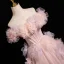Chic / Beautiful Blushing Pink Appliques Pearl Prom Dresses 2025 A-Line / Princess Off-The-Shoulder Short Sleeve Backless Floor-Length / Long Prom Formal Dresses