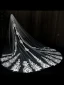 Vintage / Retro White Lace Flower Wedding Veils 2024