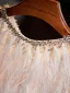 Luxury / Gorgeous White Handmade  Feather Prom shawl 2025