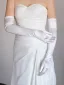 Vintage / Originale Simple Ivoire Faux Diamant Satin Mariage Gants Mariage 2025
