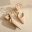 Chic / Beautiful Black Street Wear Womens Sandals 2023 Ankle Strap 7 cm Thick Heels Pointed Toe Sandals High Heels