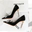 Chic / Belle Noire Faux Diamant Soirée Satin Escarpins Talons Hauts 2023 10 cm Talons Aiguilles À Bout Pointu Escarpins