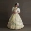 Vintage / Retro Medieval Clover Green Prom Dresses 2024 3D Lace Pearl Embroidered Floral Floor-Length / Long High Neck 1/2 Sleeves A-Line / Princess Cosplay Ball Gown Prom