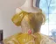 Fashion Yellow Sequins Appliques Short Homecoming Graduation Dresses Cocktail Dresses 2024 Ball Gown Spaghetti Straps Short Sleeve Backless Tulle