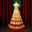 Haut de Gamme Champagne Plissée Robe De Soirée 2023 Princesse Encolure Carrée Manches Courtes Dos Nu Longue Promo Robe De Ceremonie
