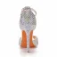 Sexy Multifarben Strass Brautschuhe 2022 Knöchelriemen 11 cm Stilettos Peeptoes Hochzeit Hochhackige