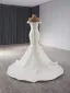 High End Weiß Perlenstickerei Pailletten Brautkleider / Hochzeitskleider 2024 Meerjungfrau Off Shoulder Ärmellos Rückenfreies Sweep / Pinsel Zug Hochzeit