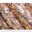 Scintillantes Or Rose Paillettes Robe De Soirée 2023 Princesse V-Cou Manches Courtes Dos Nu Noeud Train De Balayage Soirée Robe De Ceremonie