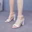 Minimalistisch Weiß Brautschuhe 2025 7 cm Stilettos Knöchelriemen Peeptoes Hochzeit Sandaletten Hochhackige