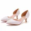 Modest / Simple White Casual Womens Sandals 2023 5 cm Stiletto Heels Pointed Toe Sandals High Heels