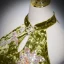 Chic / Beautiful Clover Green Velvet Pearl Sequins Prom Dresses 2023 Trumpet / Mermaid Halter Sleeveless Backless Bow Prom Formal Dresses