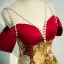 Chic / Beautiful Burgundy Floral Evening Dresses 2022 A-Line / Princess Pearl Rhinestone Spaghetti Straps Short Sleeve Backless Floor-Length / Long Evening Party Formal Dresses