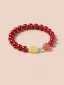 Style Chinois Rouge Fait main Cinabre Ambre Bracelets 2025 Accessorize