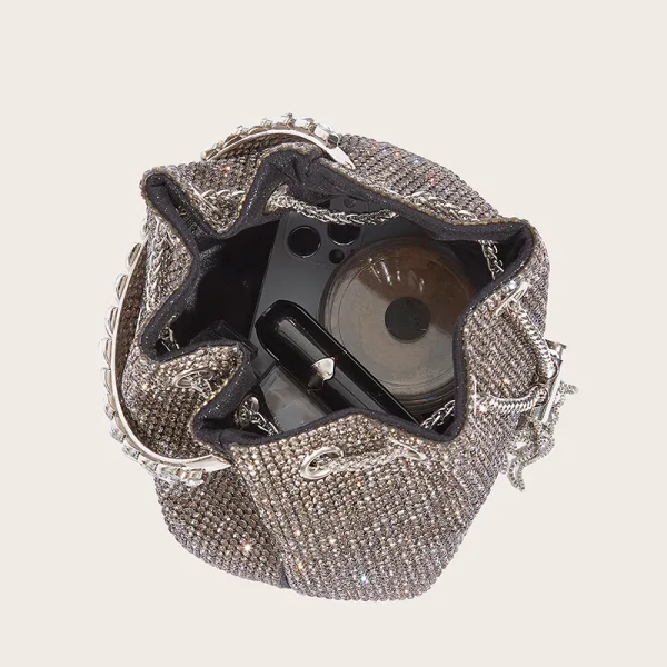 Mode Snygga / Fina Svarta Rhinestone Afton Kuvertväska 2023
