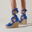 Piękne Czarne Zużycie ulicy Warkocz Sandały Damskie 2022 Z Paskiem 11 cm Na Koturnie Peep Toe Boots
