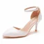 Schlicht Gold Abend Damen schuhe 2022 Knöchelriemen 7 cm Stilettos Spitzschuh Damenschuhe Hochhackige