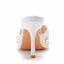 Sexy White Evening Party Pearl Rhinestone Womens Sandals 2023 High Heels 9 cm Stiletto Heels Open / Peep Toe Sandals