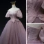 Charmant Rosa Perlenstickerei Pailletten Ballkleider 2023 A Linie Off Shoulder Geschwollenes Kurze Ärmel Rückenfreies Schleife Lange Ball Festliche Kleider