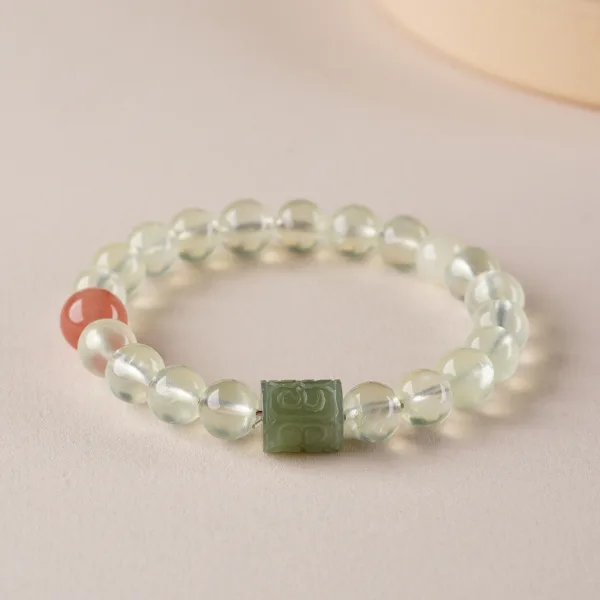 Chinese style Green Handmade  Jade Natural Crystal Bracelets 2025 Accessories
