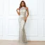 Charming Black Evening Dresses 2022 Trumpet / Mermaid High Neck Sleeveless Beading Sequins Floor-Length / Long Evening Party Formal Dresses