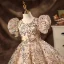 Sparkly Champagne Beading Sequins Prom Flower Girl Dresses 2022 Ball Gown Scoop Neck Puffy Short Sleeve Backless Floor-Length / Long Flower Girl Dresses