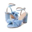 Vintage / Retro Gold Bow Street Wear Womens Sandals 2022 Ankle Strap 6 cm Thick Heels Open / Peep Toe Sandals High Heels