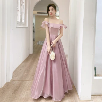 Modest Simple Blushing Pink Bridesmaid Dresses 2022 A Line Princess Short Sleeve Backless Floor Length Long Bridesmaid Formal Dresses