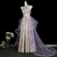 Bling Bling Grau Perle Pailletten Ballkleider 2026 A Linie Neckholder Ärmellos Rückenfreies Lange Festliche Kleider