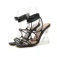 Roman Sexy White Street Wear Summer Crystal Womens Sandals 2022 Ankle Strap 11 cm Stiletto Heels Open / Peep Toe Sandals High Heels