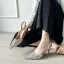 Sexy Silber Abend Strass Damen schuhe 2026 7 cm Stilettos Spitzschuh Hochhackige