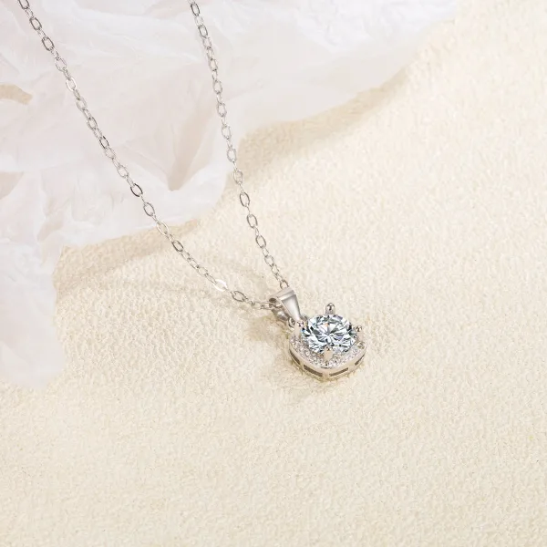 Sjarmerende Sølv Sterling Sølv Rhinestone Halskjeder Tilbehør 2023