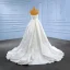Haut de Gamme Ivoire Trompette / Sirène Corset Robe De Mariée 2023 Bustier Perlage Perle Paillettes Sans Manches Dos Nu Tribunal Train Mariage