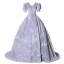 Elegant Sky Blue Prom Dresses 2022 Ball Gown V-Neck Puffy Short Sleeve Backless Sweep Train Formal Dresses