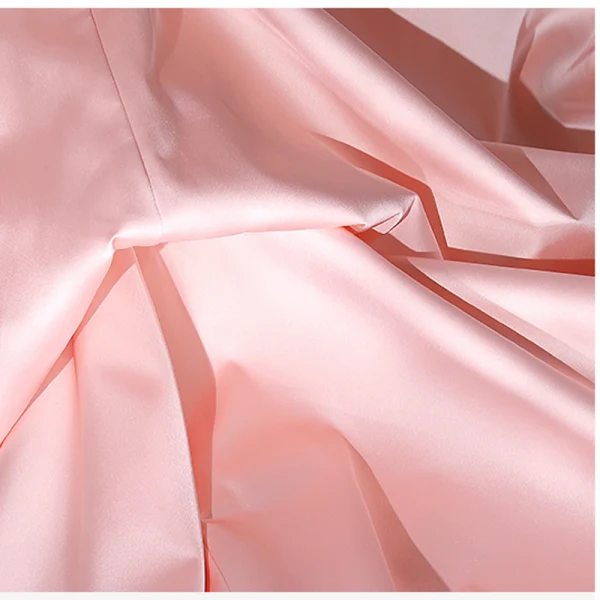 High-end Fashion Candy Pink Satin Cascading Ruffles Prom Dresses 2022 Strapless Sleeveless Backless Royal Train Prom Formal Dresses