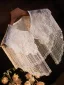 Charming White Handmade  Beading Tassel Lace Flower Prom shawl 2025