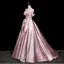 Flower Fairy Blushing Pink Sequins Appliques Prom Dresses 2025 Strapless Sleeveless Backless Floor-Length / Long Formal Dresses Ball Gown