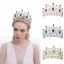 Baroque Vert Faux Diamant Accessoire Cheveux Mariage 2024 Alliage Mariage Accessorize