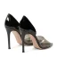 Schöne Schwarz Abend Sandalen Damen 2022 11 cm Stilettos Peeptoes Sandaletten Hochhackige