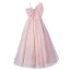 Lovely Blushing Pink Birthday Flower Girl Dresses 2022 Ball Gown Spaghetti Straps Sleeveless Backless Pearl Bow Floor-Length / Long Flower Girl Dresses