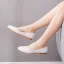 Elegant White Lace Flower Flat Wedding Shoes 2023 Pointed Toe Wedding Shoes
