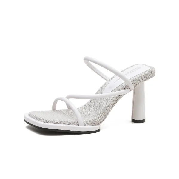 Chic / Beautiful Green Street Wear Summer Womens Sandals High Heels 2022 10 cm Stiletto Heels Open / Peep Toe Sandals