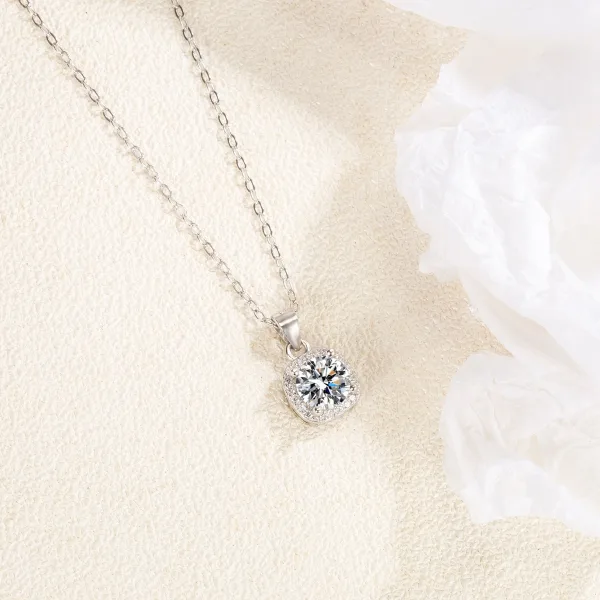 Sjarmerende Sølv Sterling Sølv Rhinestone Halskjeder Tilbehør 2023